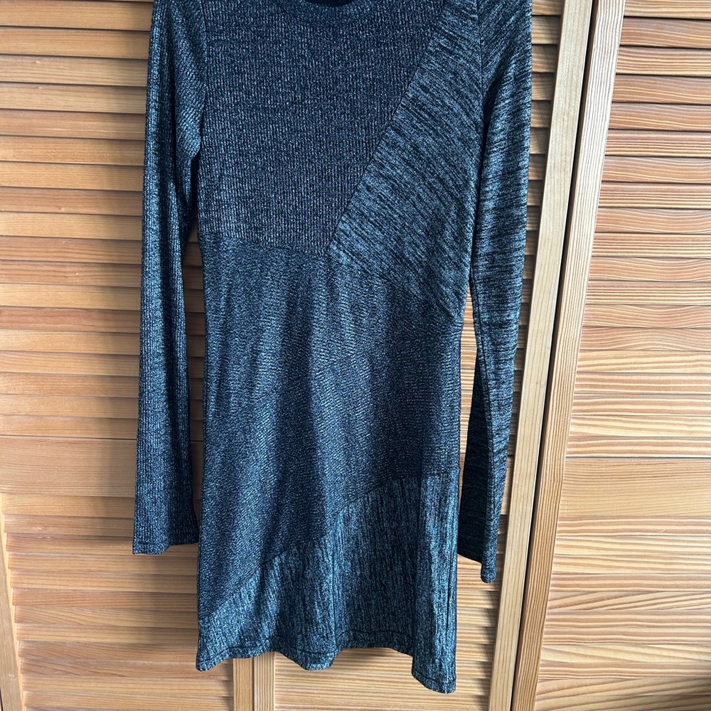 Rag & Bone Black and Gray Knit Dress